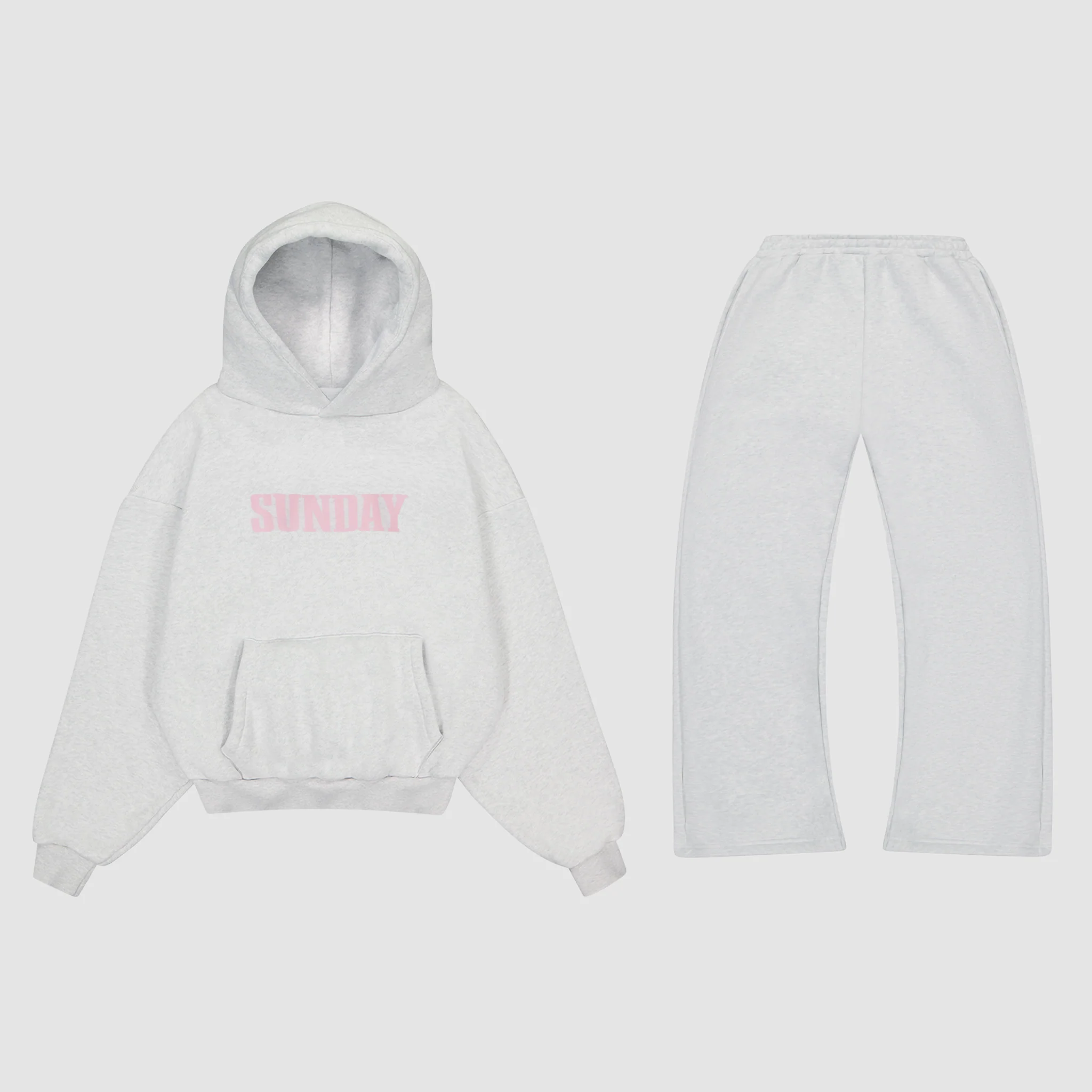 heavyweight headline tracksuit set grey